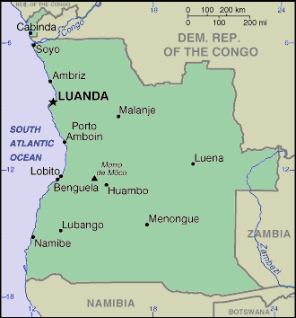 Angolan Map