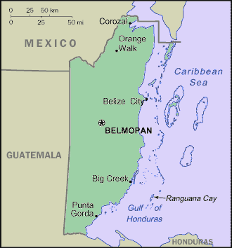 Belizean Map