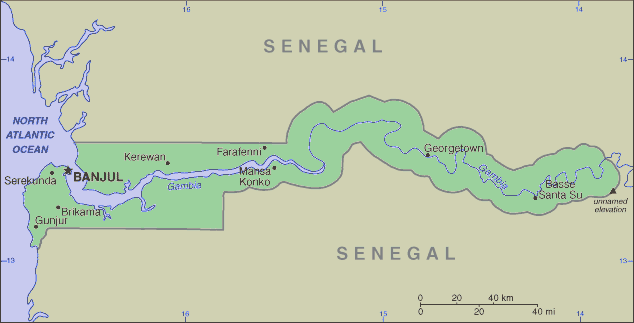Gambian Map