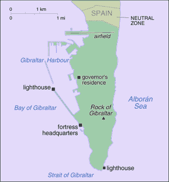 Gibraltar Map