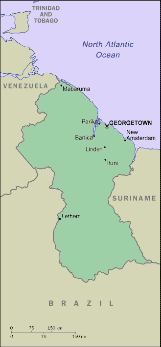 Guyanese Map