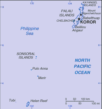Palauan Map