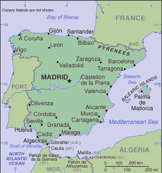 Spanish Map