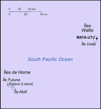 Wallisian, Futunan, or Wallis and Futuna Islander Map