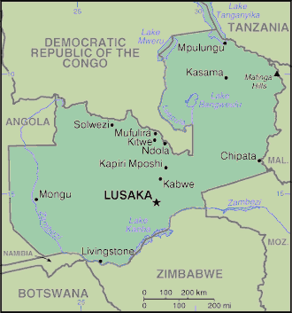 Zambian Map